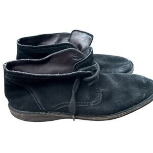 John Varvatos Star USA Chukka Lace Up Boots Men Size 11 M Black Suede